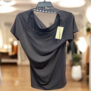 MICHAEL Michael Kors Black Blouse Retro Vintage Deadstock New NWT